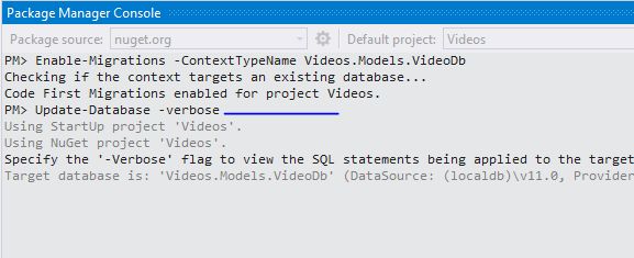 package Manager console
